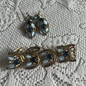 50’s Schiaparelli VTG bracelet & earrings set RARE
